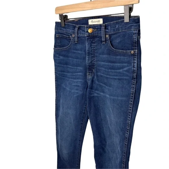 Madewell Jeans 10” High Rise Skinny Jeans Dark Wash Size 27 Style F4684 - Picture 7 of 12